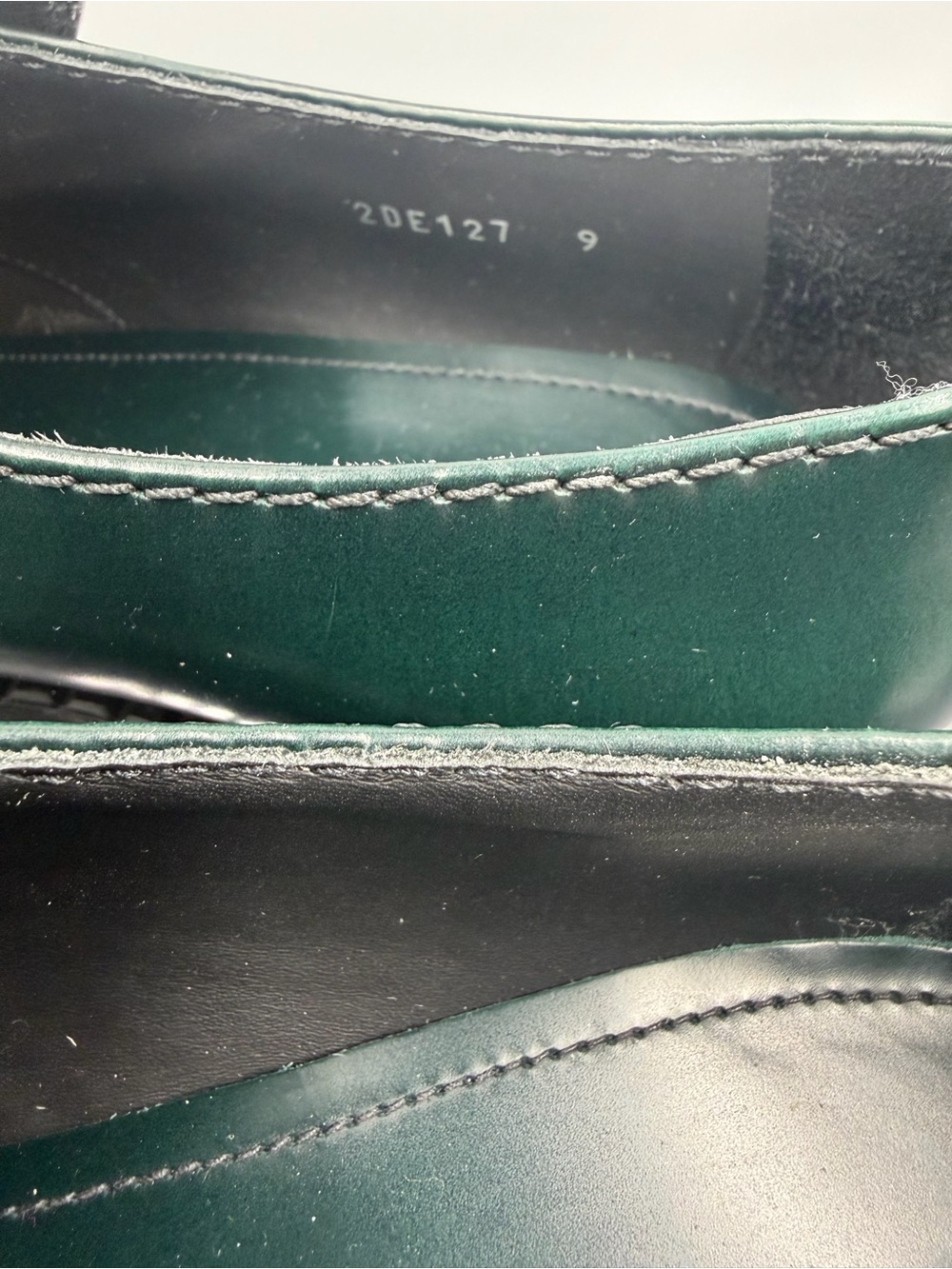 New PRADA Triangle Logo Loafer In Bosco $1,200 42 - Picture 6 of 9